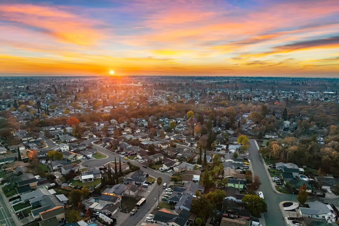 Citrus Heights California established suburban neighborhood with mature trees