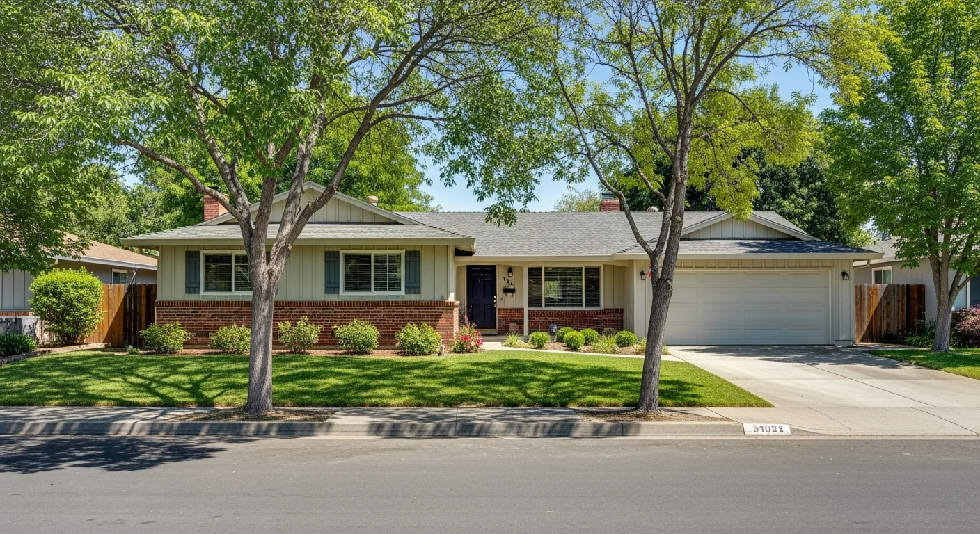 HVAC service in Citrus Heights CA — 1980s tract home in established neighborhood